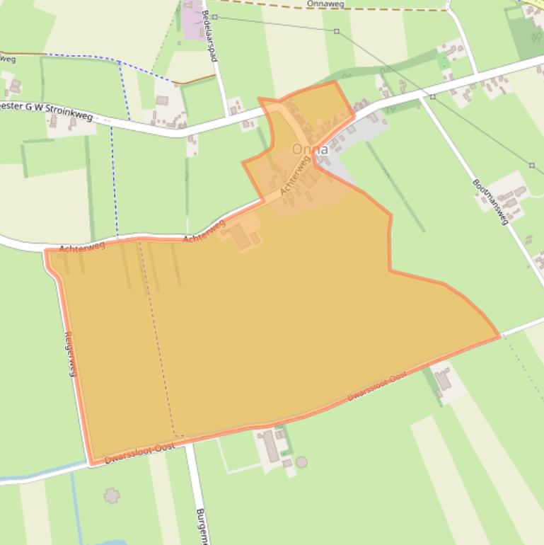 Kaart van postcodegebied 8344XP.