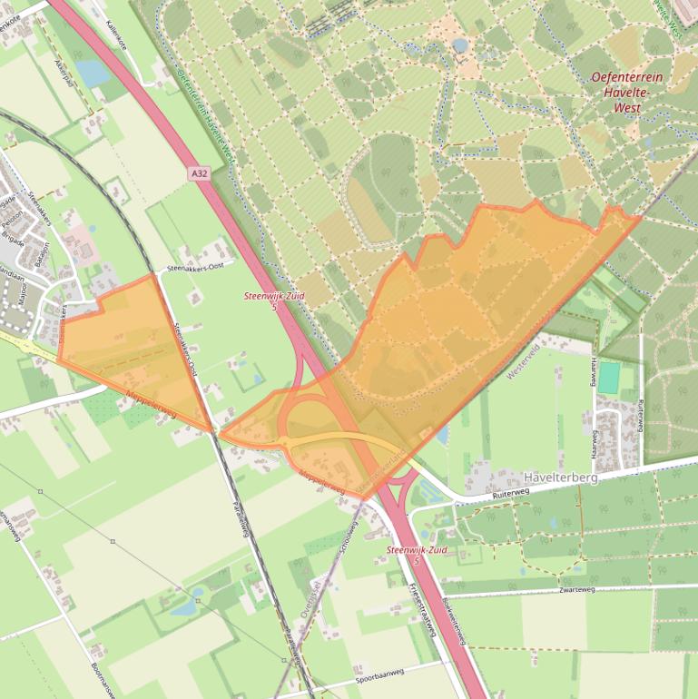 Kaart van postcodegebied 8344XW.