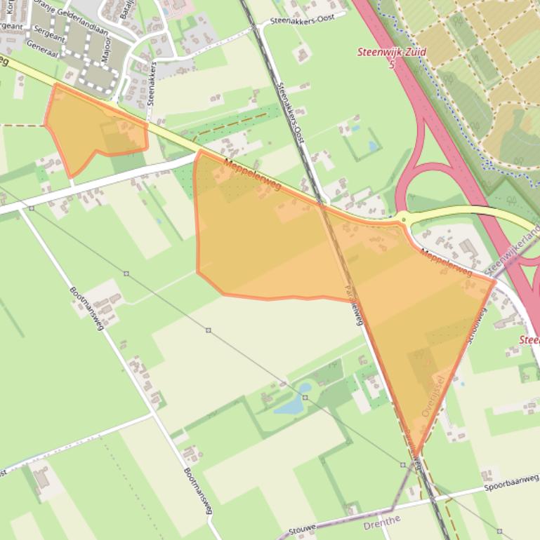 Kaart van postcodegebied 8344XX.