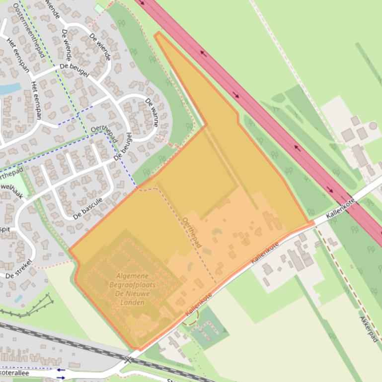Kaart van postcodegebied 8345HA.
