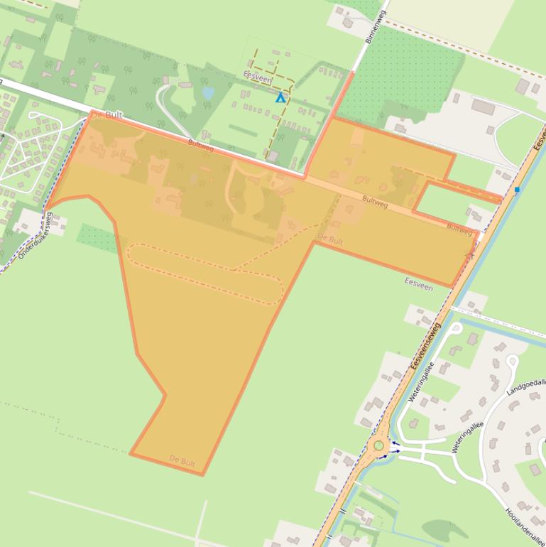 Kaart van postcodegebied 8346KA.