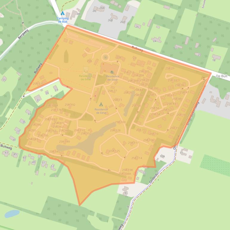 Kaart van postcodegebied 8346KB.