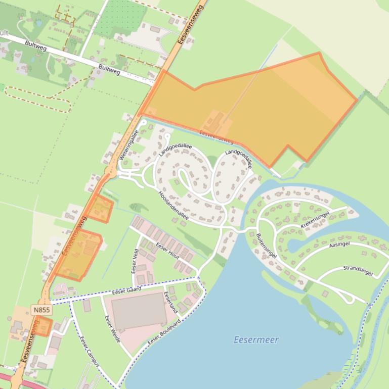 Kaart van postcodegebied 8347JD.