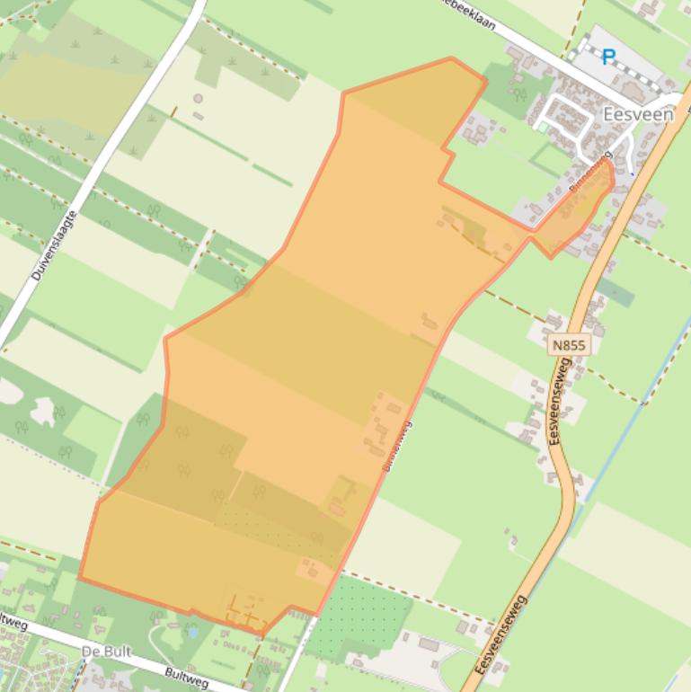 Kaart van postcodegebied 8347JL.