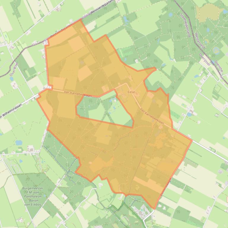 Kaart van postcodegebied 8347WB.