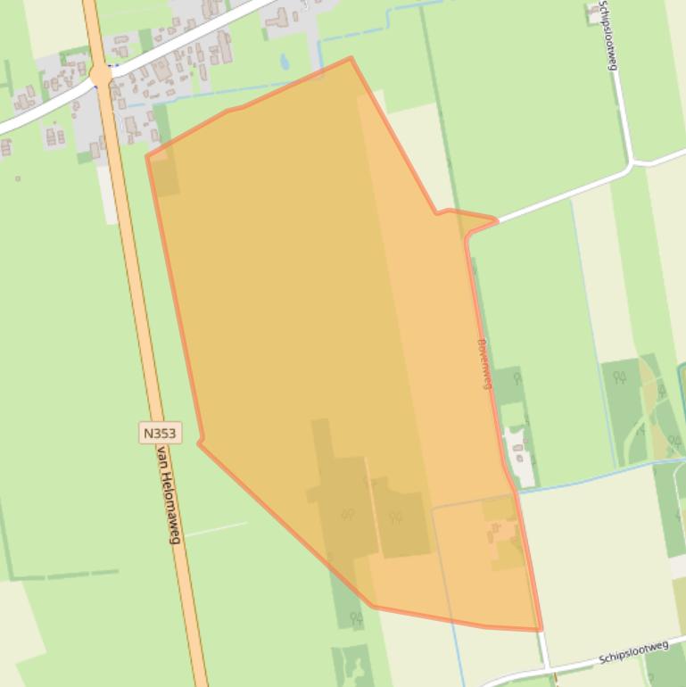 Kaart van postcodegebied 8351GA.