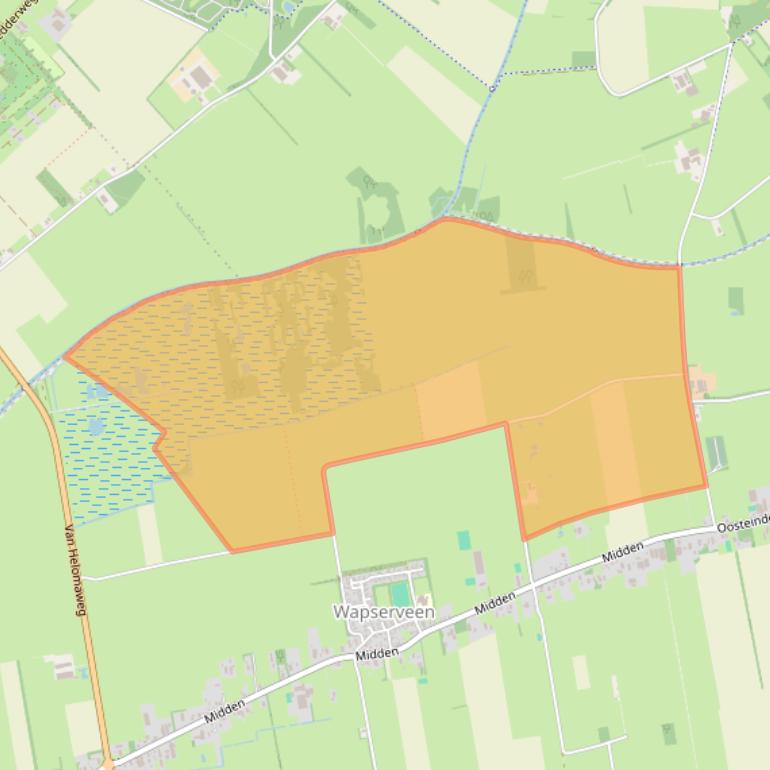 Kaart van postcodegebied 8351GC.