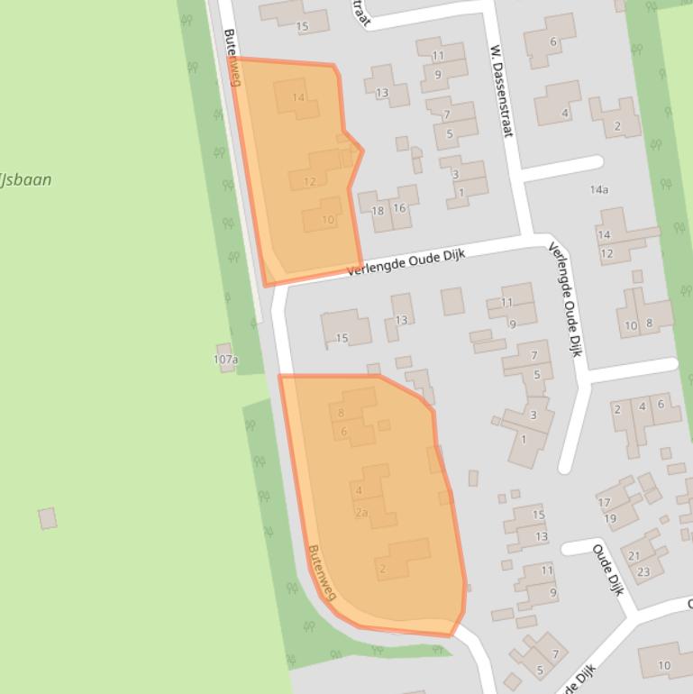 Kaart van postcodegebied 8351GD.