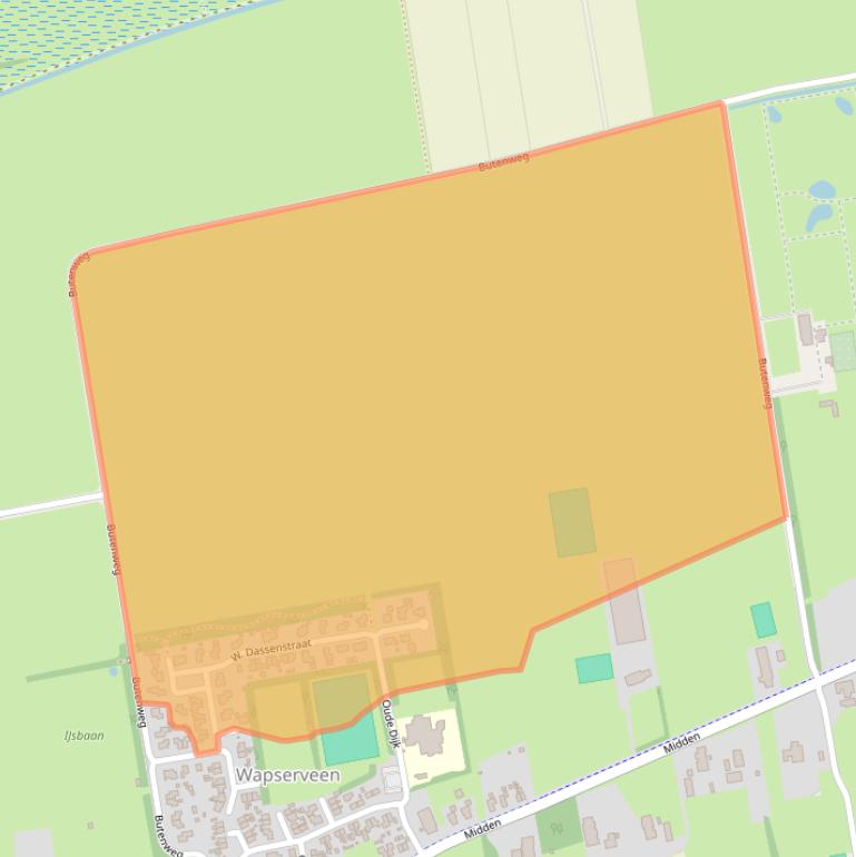 Kaart van postcodegebied 8351GG.