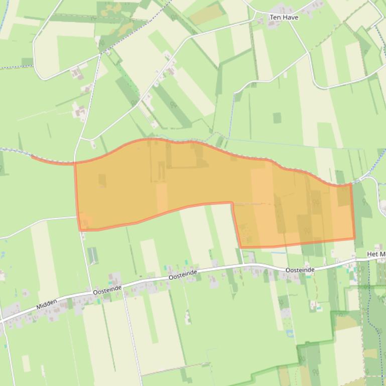 Kaart van postcodegebied 8351GH.