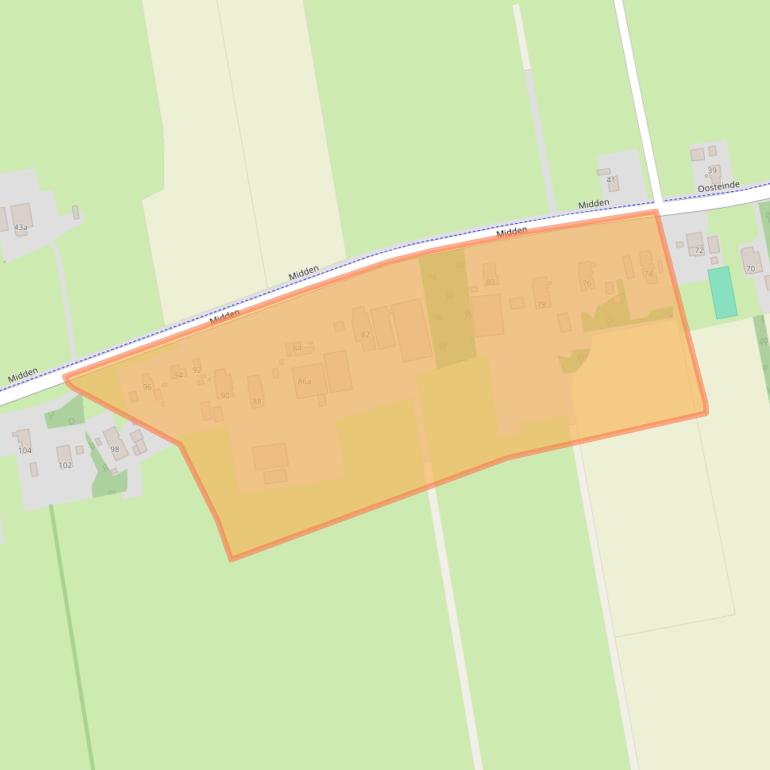 Kaart van postcodegebied 8351HJ.