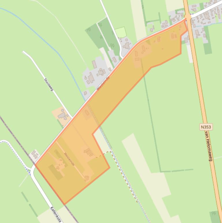 Kaart van postcodegebied 8351HP.