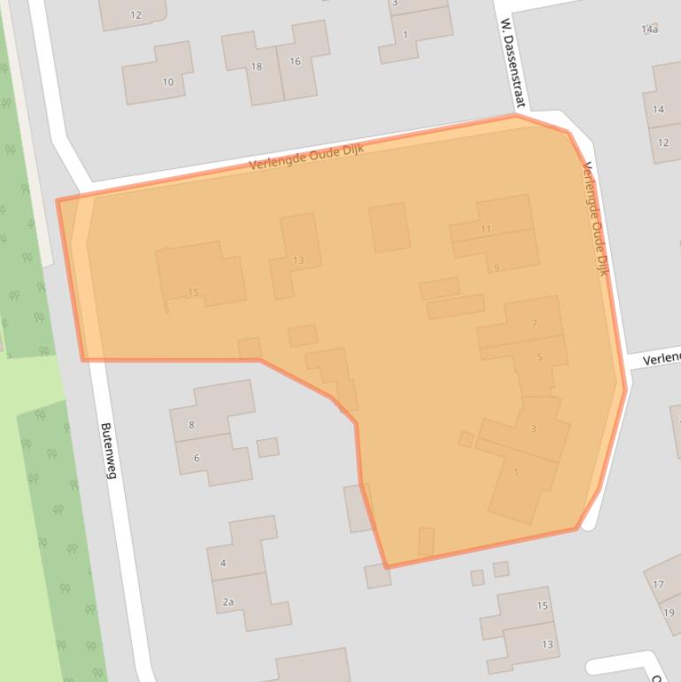 Kaart van postcodegebied 8351HX.