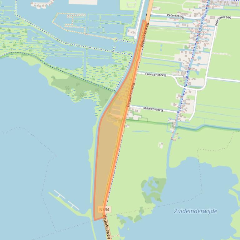 Kaart van postcodegebied 8355AM.