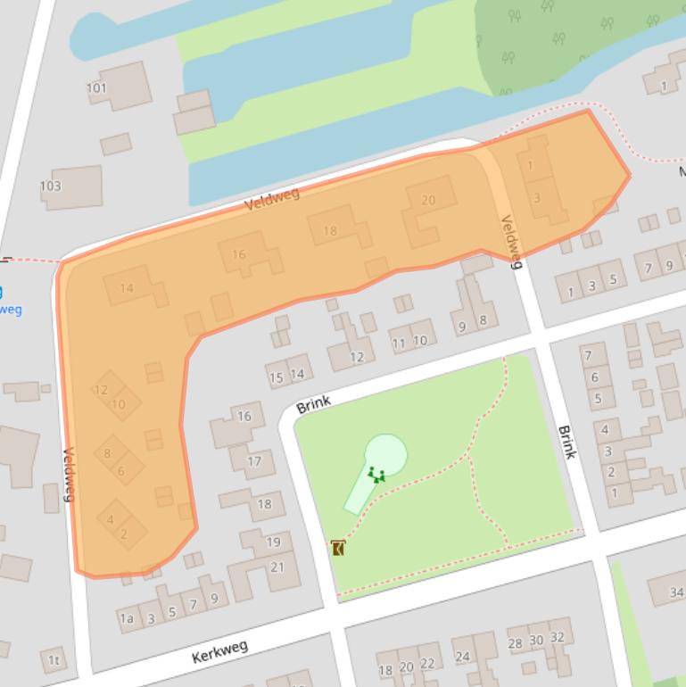 Kaart van postcodegebied 8355AV.