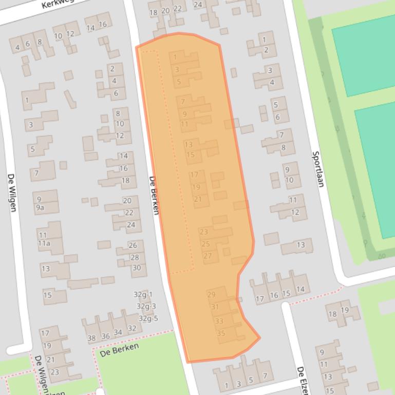 Kaart van postcodegebied 8355BC.