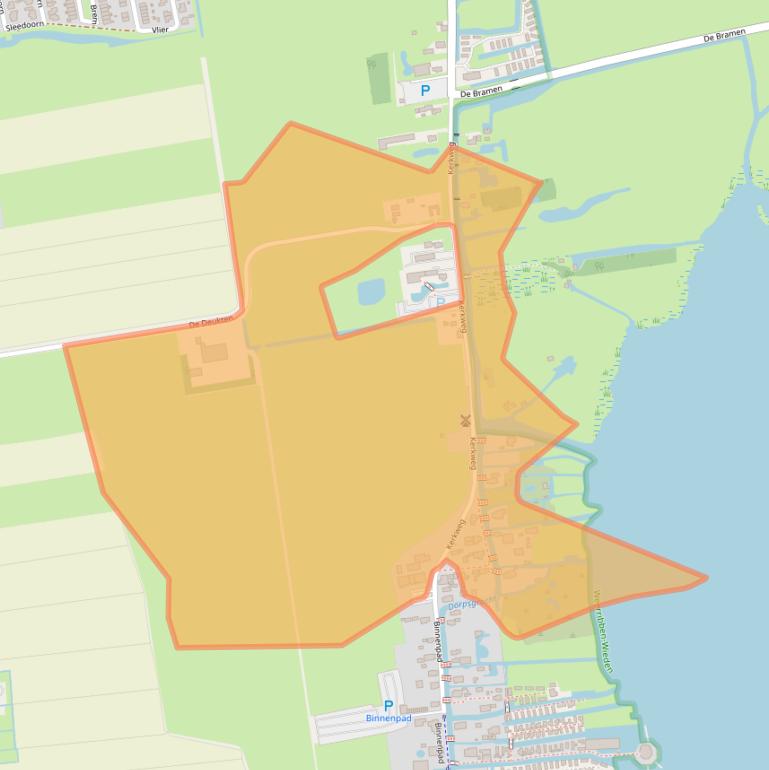 Kaart van postcodegebied 8355BM.