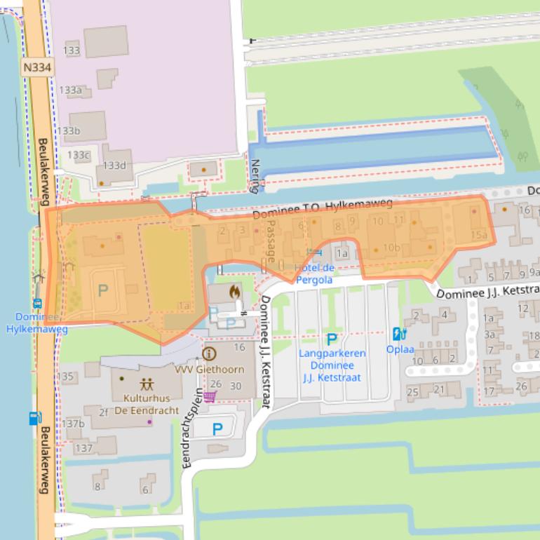 Kaart van postcodegebied 8355CD.