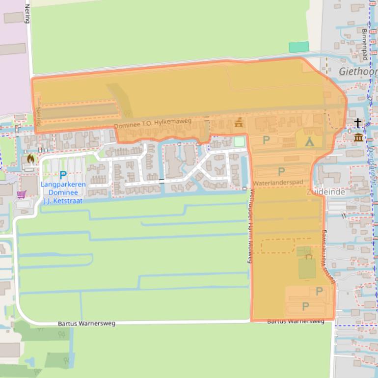 Kaart van postcodegebied 8355CE.