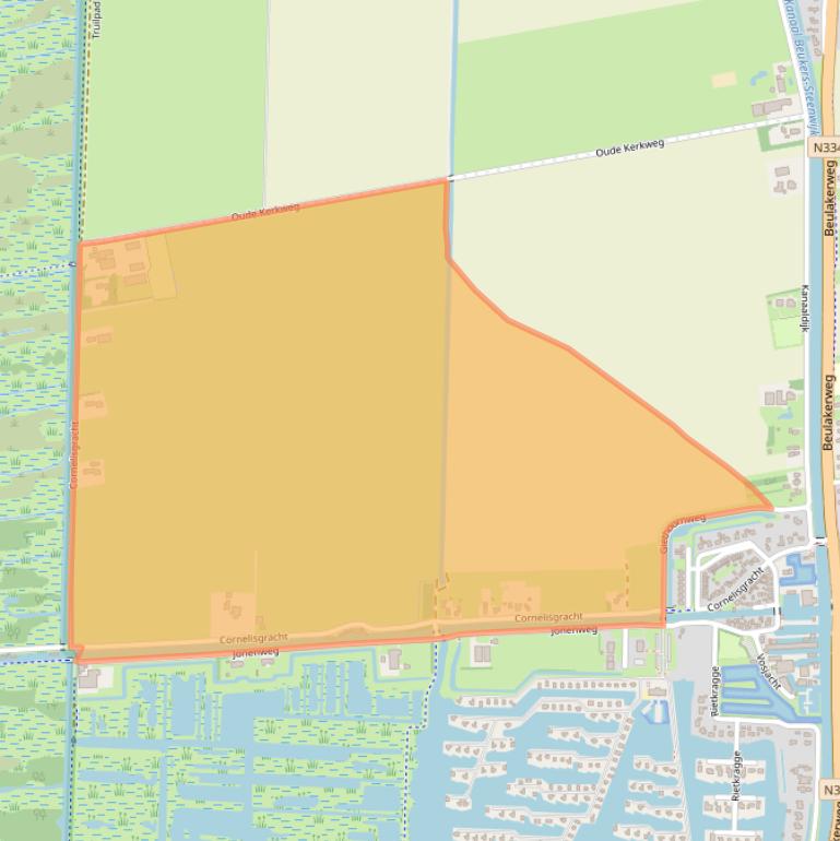 Kaart van postcodegebied 8355CH.