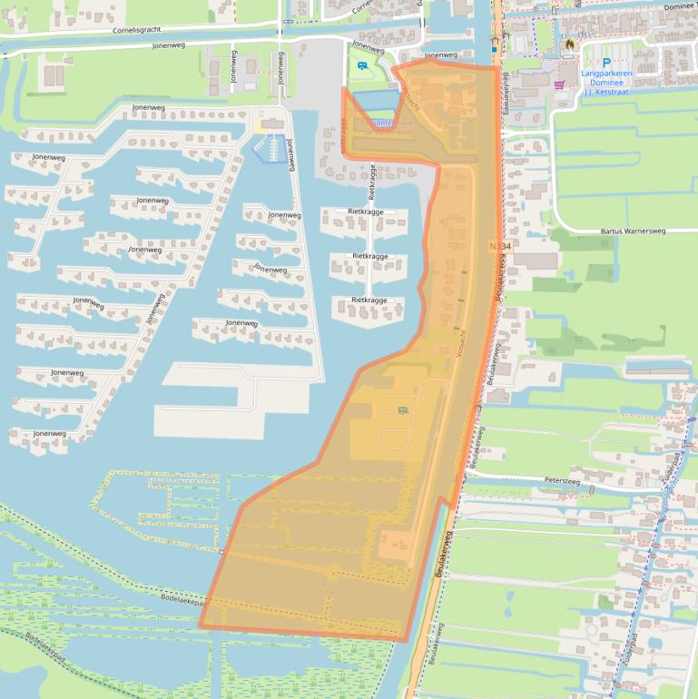 Kaart van postcodegebied 8355CM.