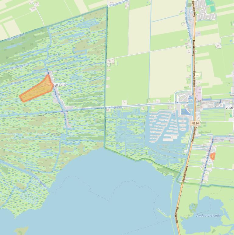 Kaart van postcodegebied 8355CV.