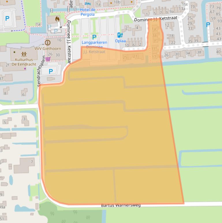 Kaart van postcodegebied 8355DA.