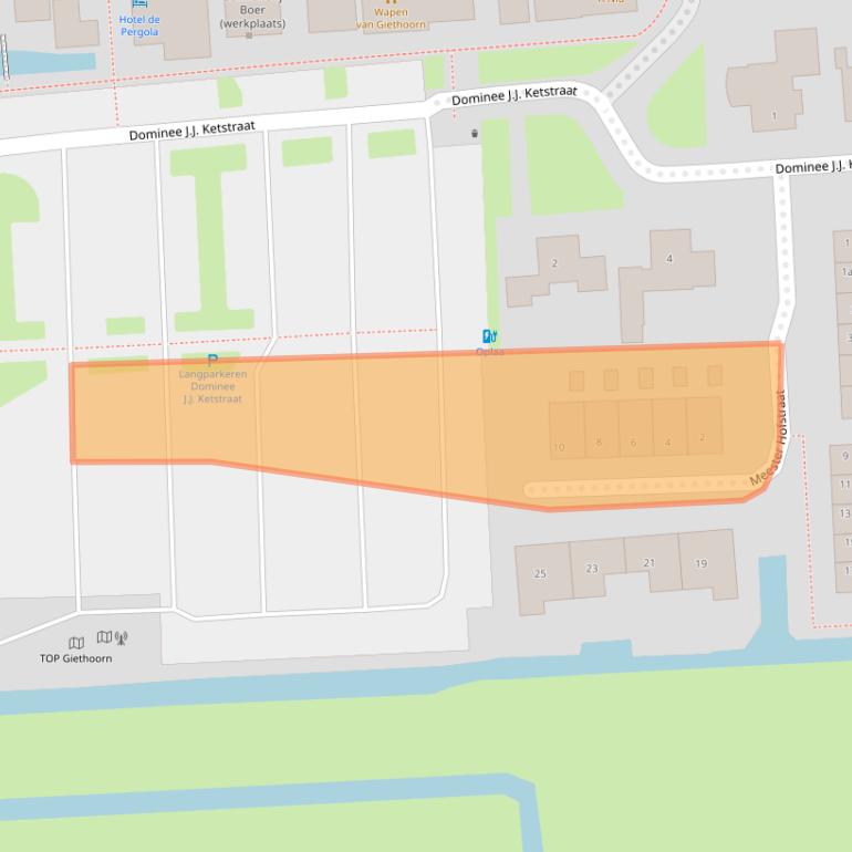 Kaart van postcodegebied 8355DB.