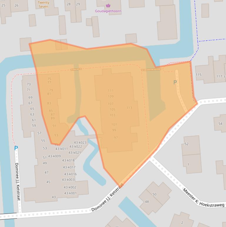 Kaart van postcodegebied 8355DG.