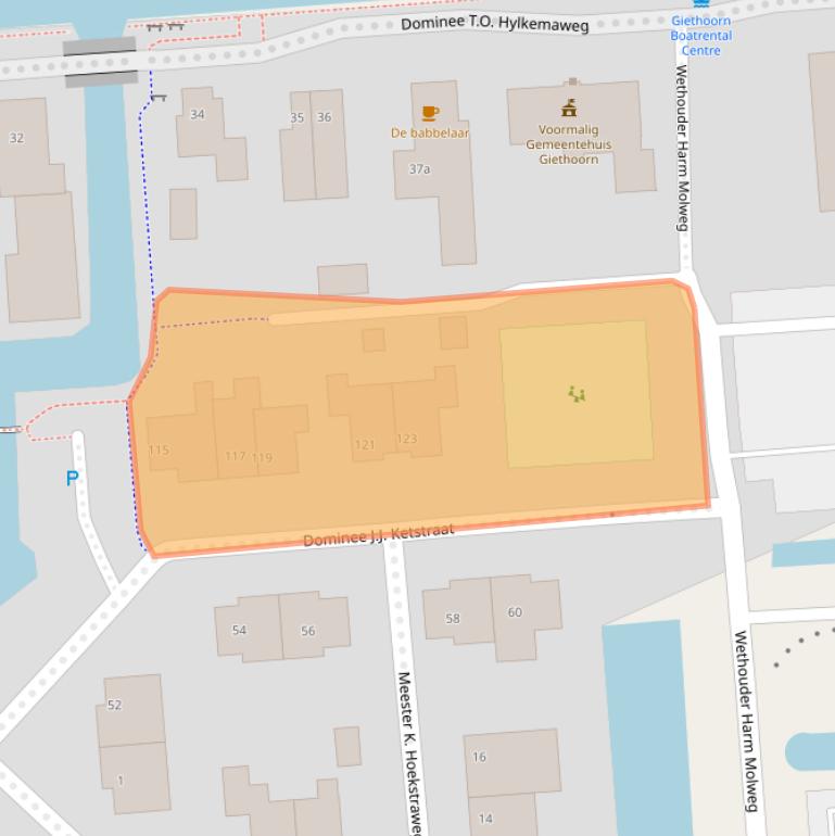 Kaart van postcodegebied 8355DH.