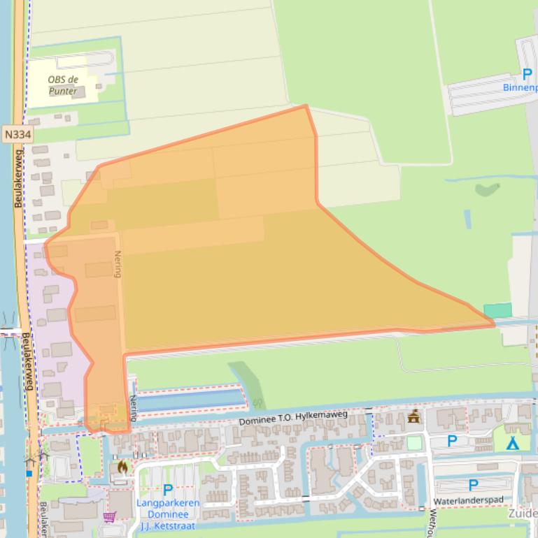 Kaart van postcodegebied 8355DK.