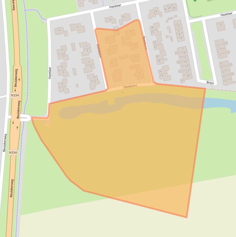 Kaart van postcodegebied 8355EC.