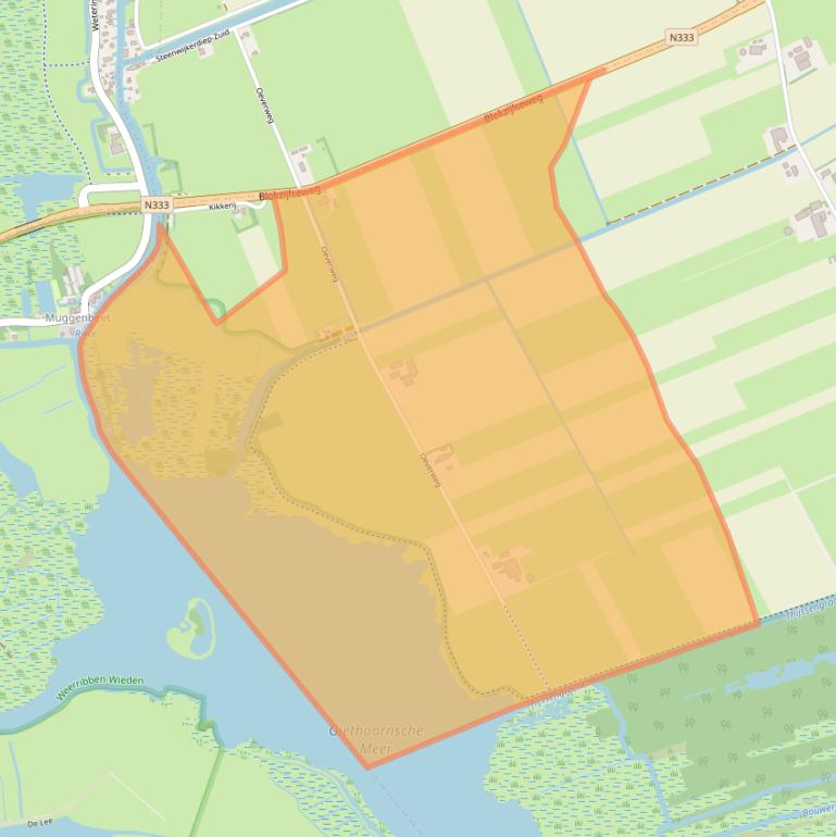 Kaart van postcodegebied 8355VC.