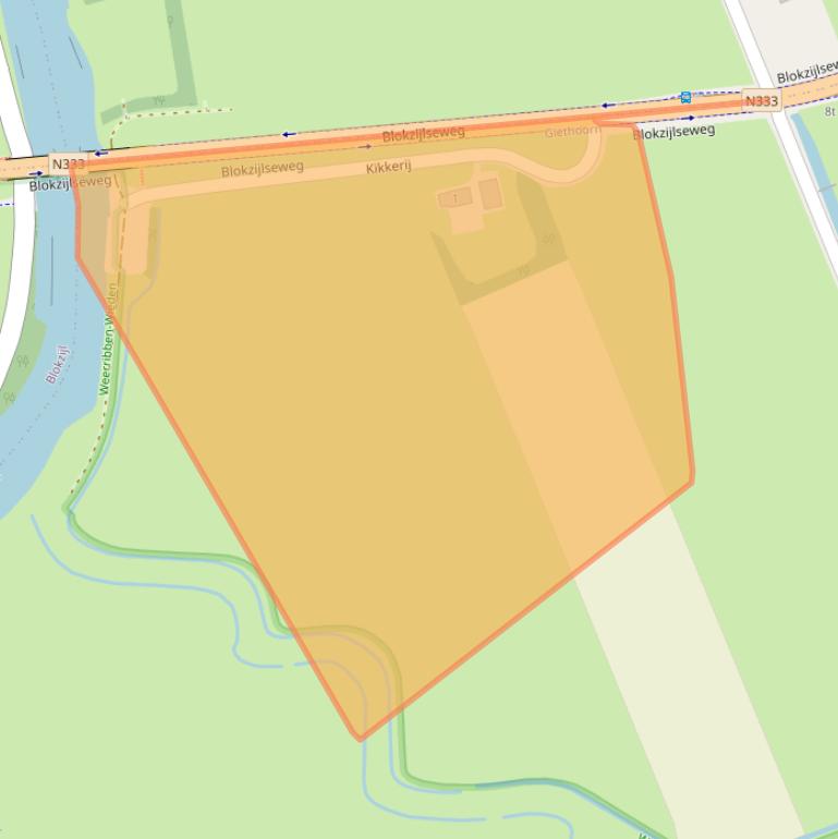 Kaart van postcodegebied 8355VK.