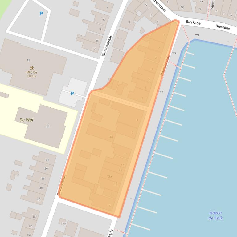 Kaart van postcodegebied 8356DC.