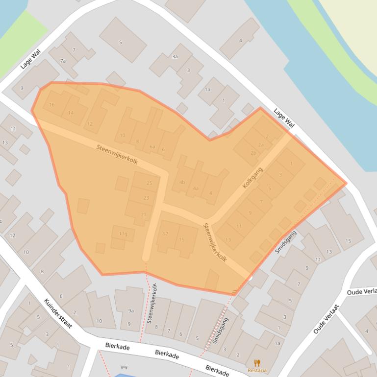 Kaart van postcodegebied 8356DG.