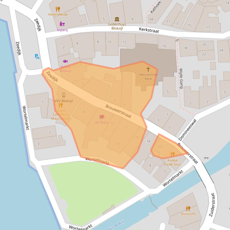 Kaart van postcodegebied 8356DV.