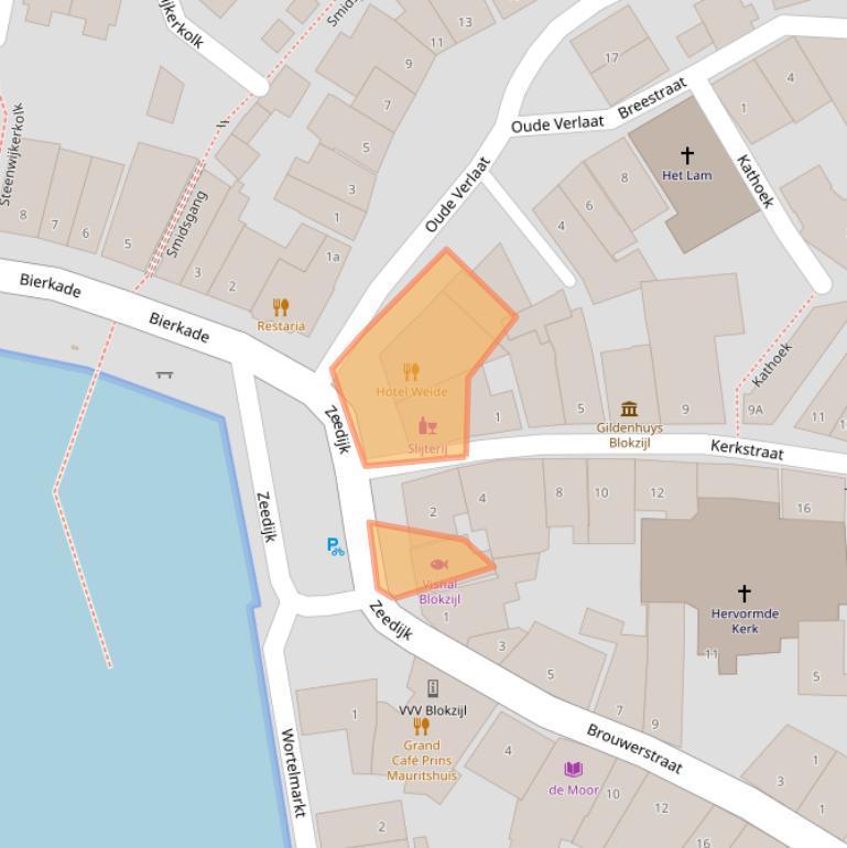 Kaart van postcodegebied 8356DW.