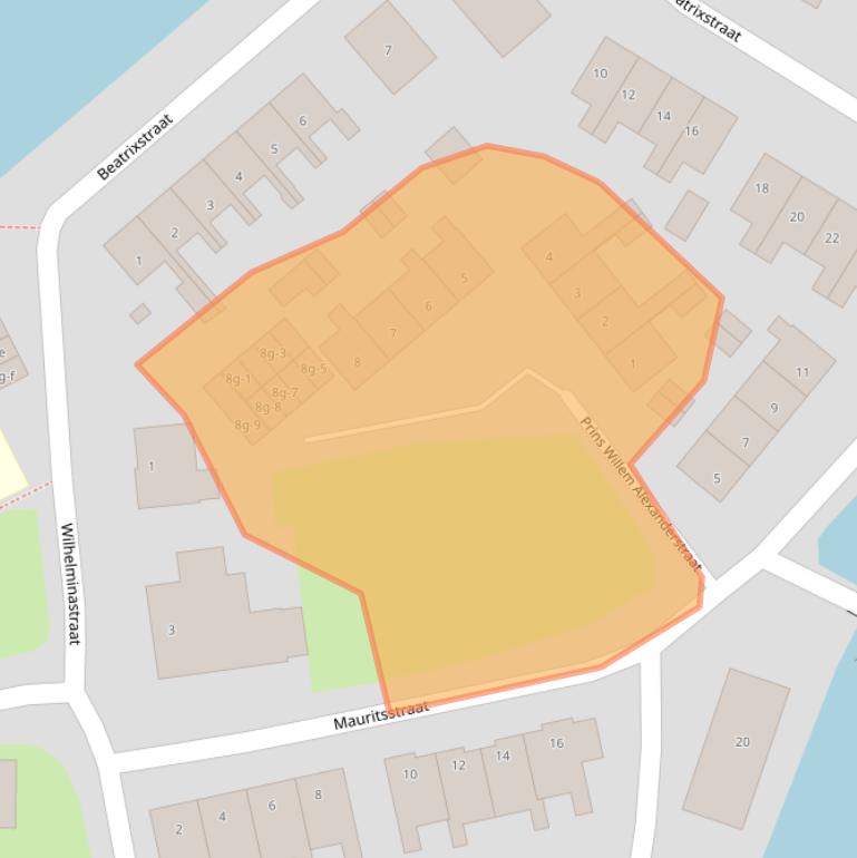 Kaart van postcodegebied 8356EP.