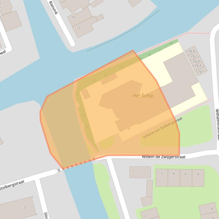 Kaart van postcodegebied 8356ER.