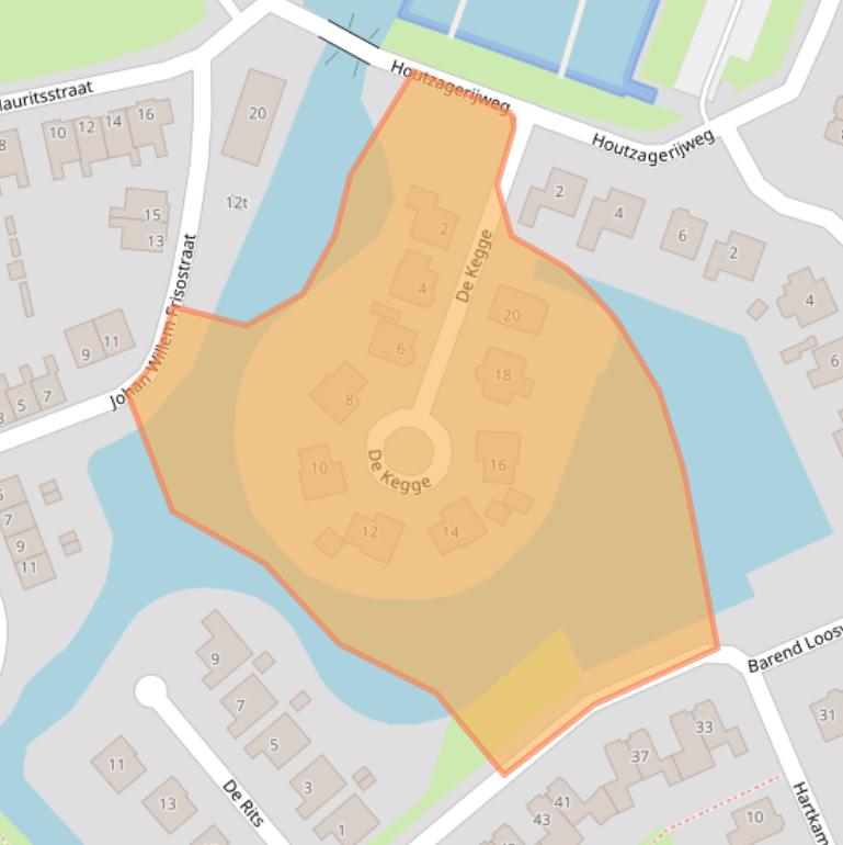 Kaart van postcodegebied 8356HE.