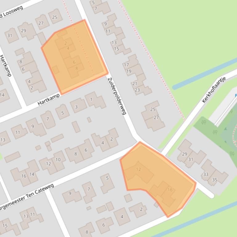 Kaart van postcodegebied 8356HH.