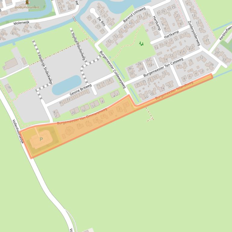 Kaart van postcodegebied 8356HN.