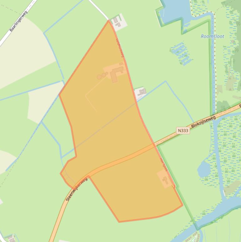 Kaart van postcodegebied 8356VL.