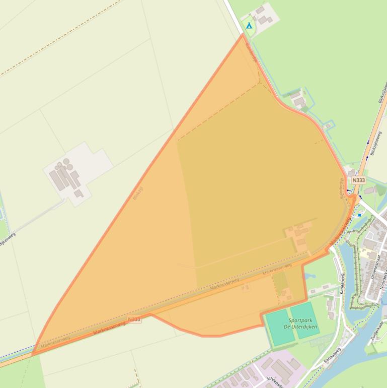 Kaart van postcodegebied 8356VP.