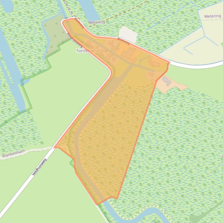 Kaart van postcodegebied 8362VA.