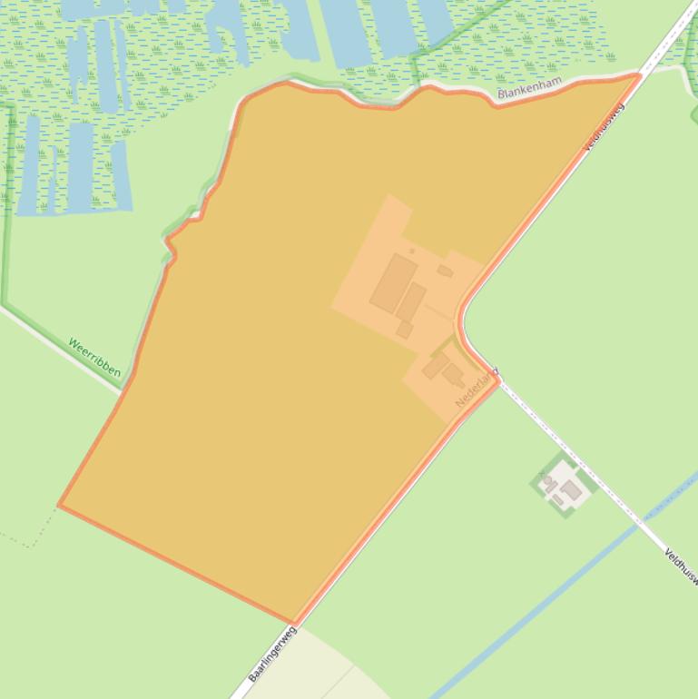 Kaart van postcodegebied 8362VB.