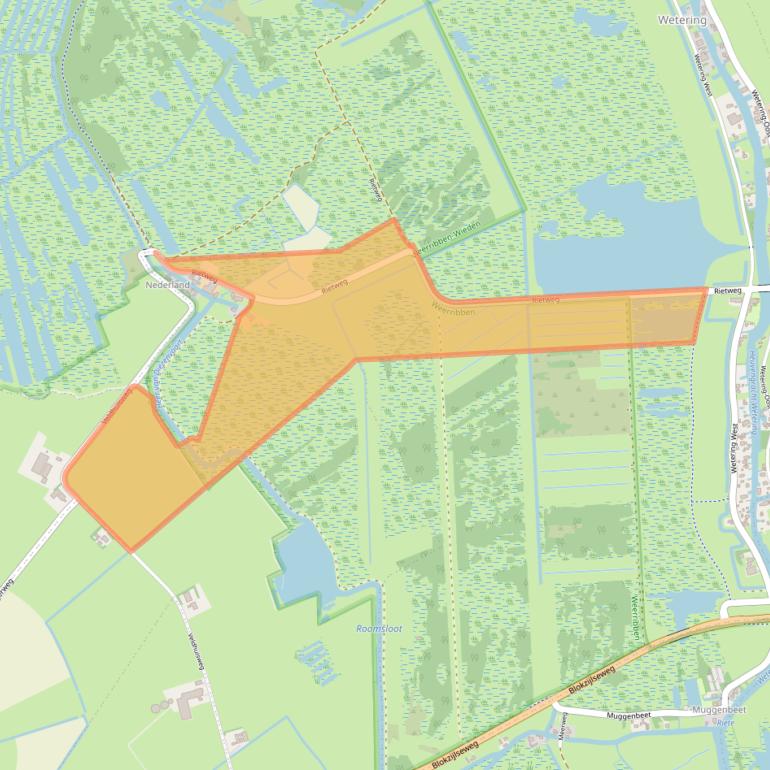 Kaart van postcodegebied 8362VC.