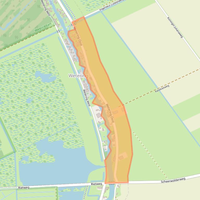 Kaart van postcodegebied 8363TJ.