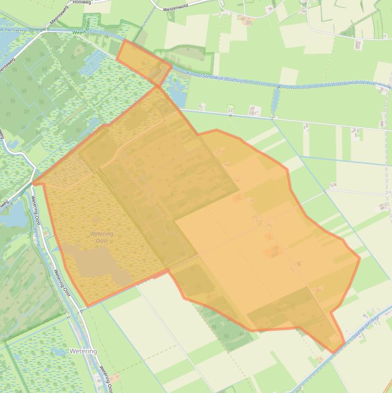 Kaart van postcodegebied 8371TC.